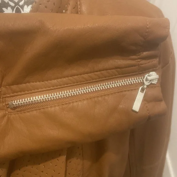Kate and Mallory Vegan Leather Jacket size Large - Picture 3 of 7